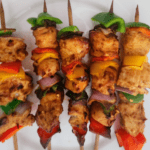 Air Fryer Garlic Parmesan Chicken Skewers