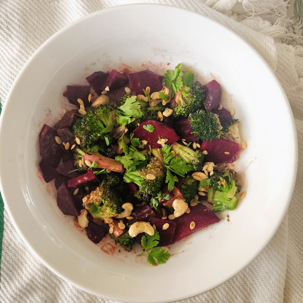 fresh Broccoli and Beetroot Salad
