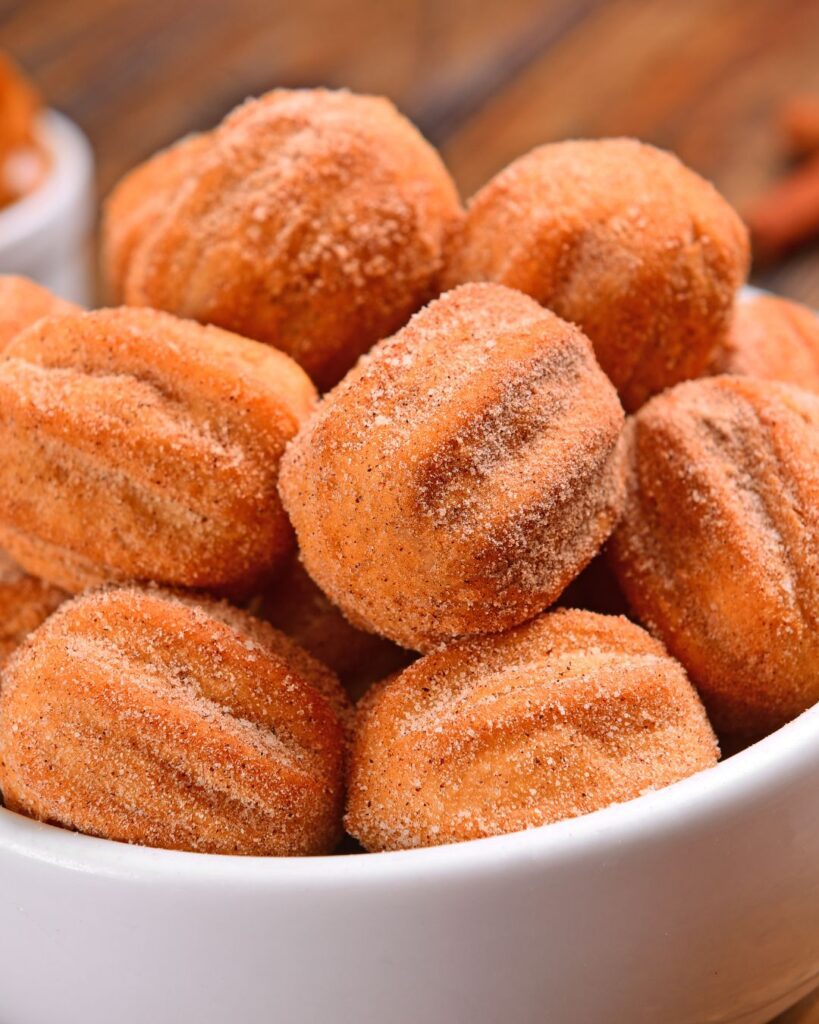 air fryer churro bites
