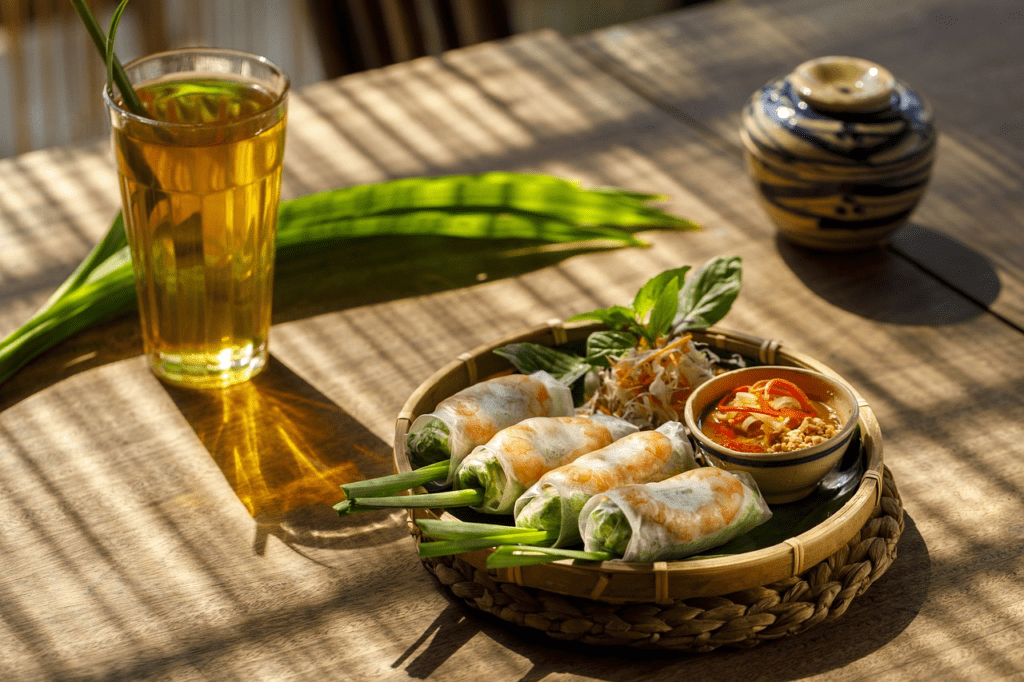 Spicy Noodles Spring Rolls