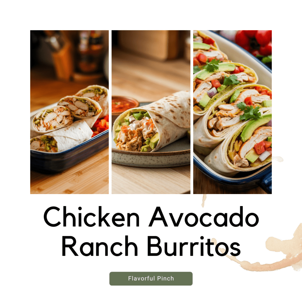 Chicken Avocado Ranch Burrito recipe