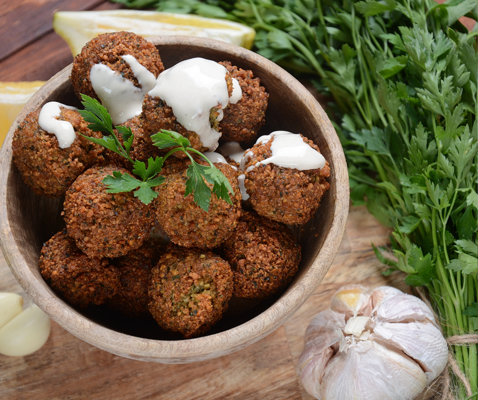 Air Fryer Falafel with Canned Chickpeas