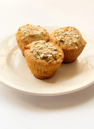 banana oat flour muffins