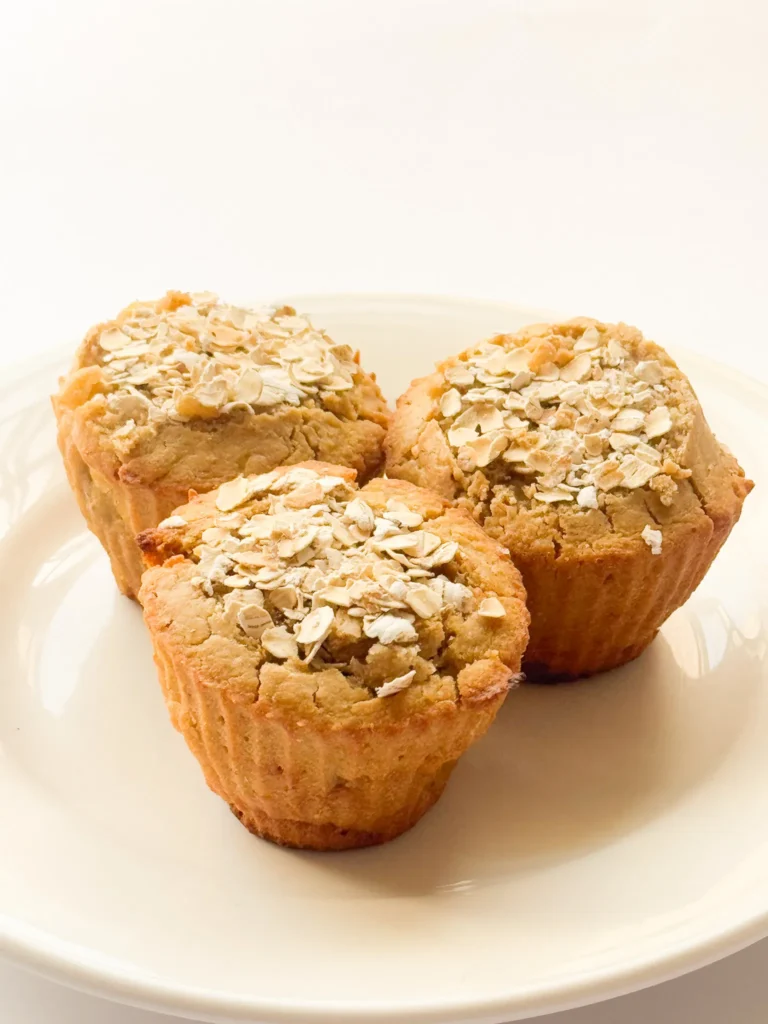 The banana oat flour muffin trio.