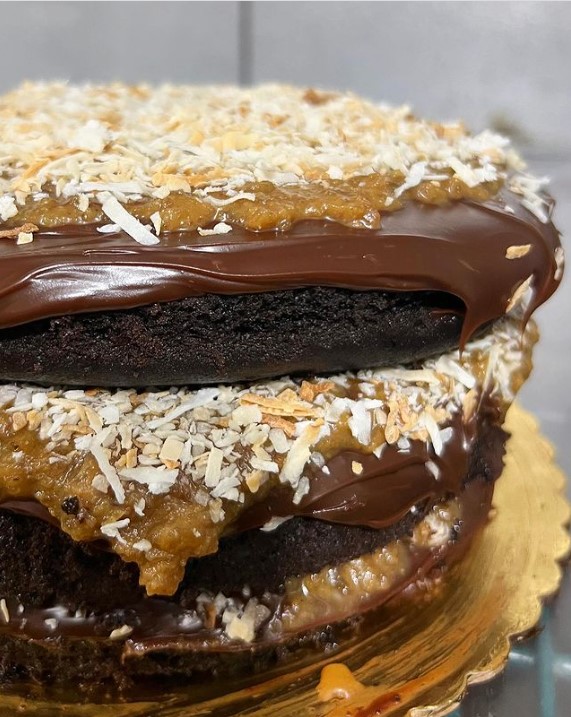 German chocolate cake by rustika cafe on instagram