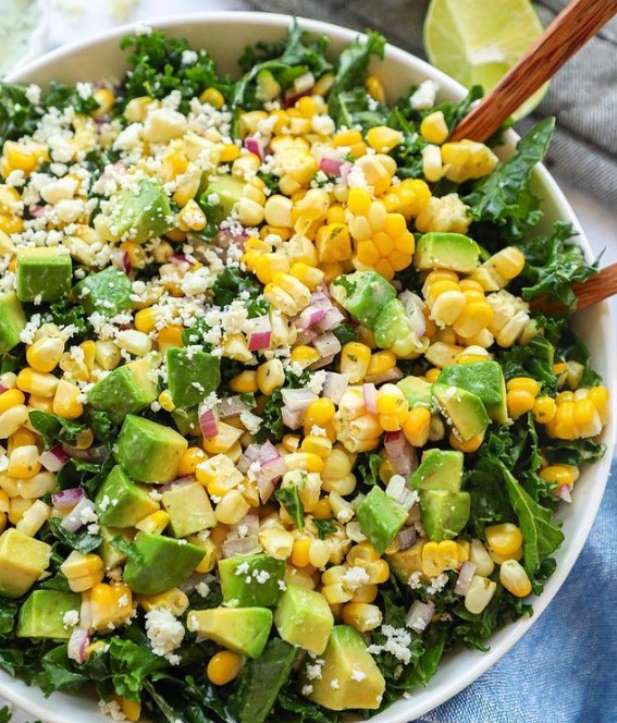 Mexican Street Corn Kale Salad