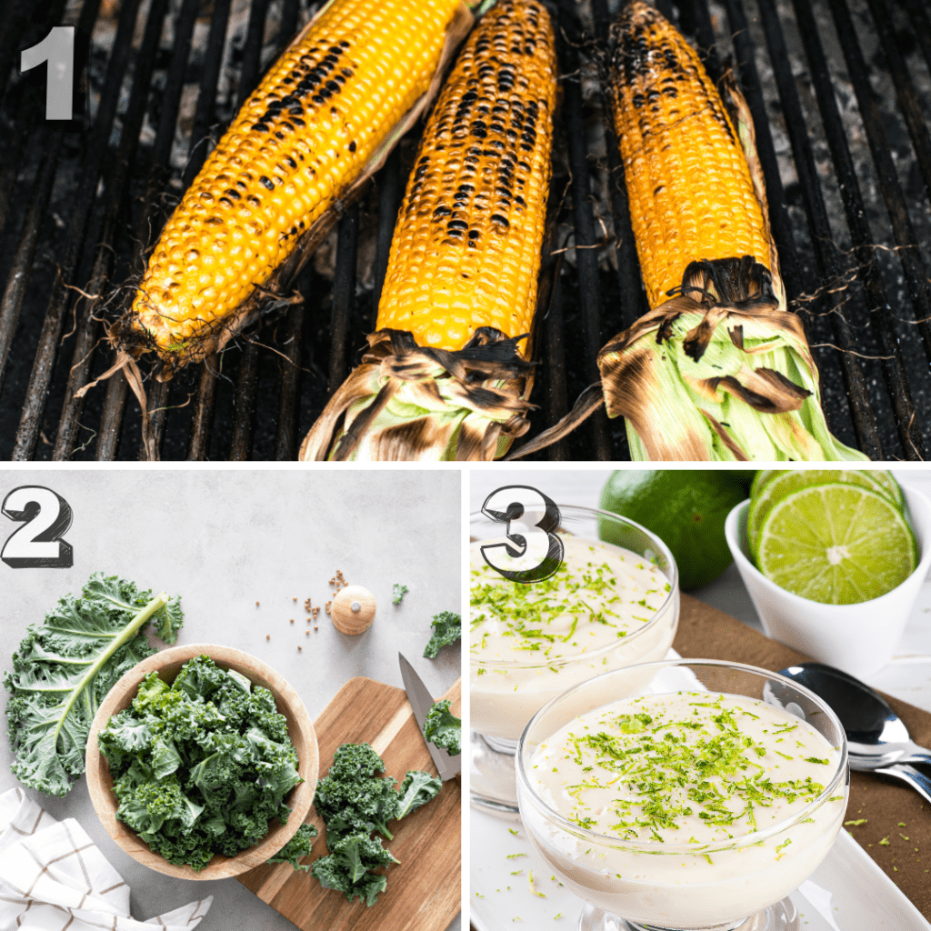 how to make Mexican Street Corn Kale Salad