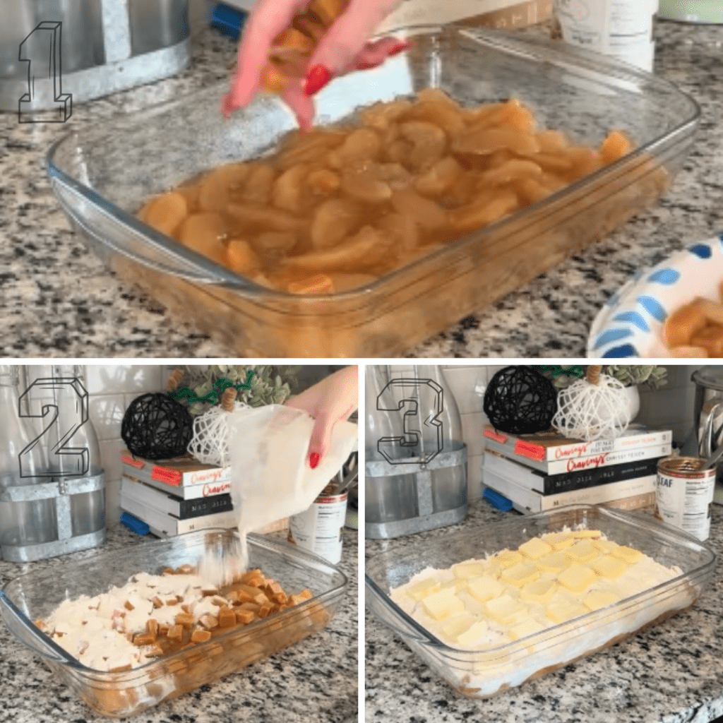 how to make Caramel Apple Dump Cake