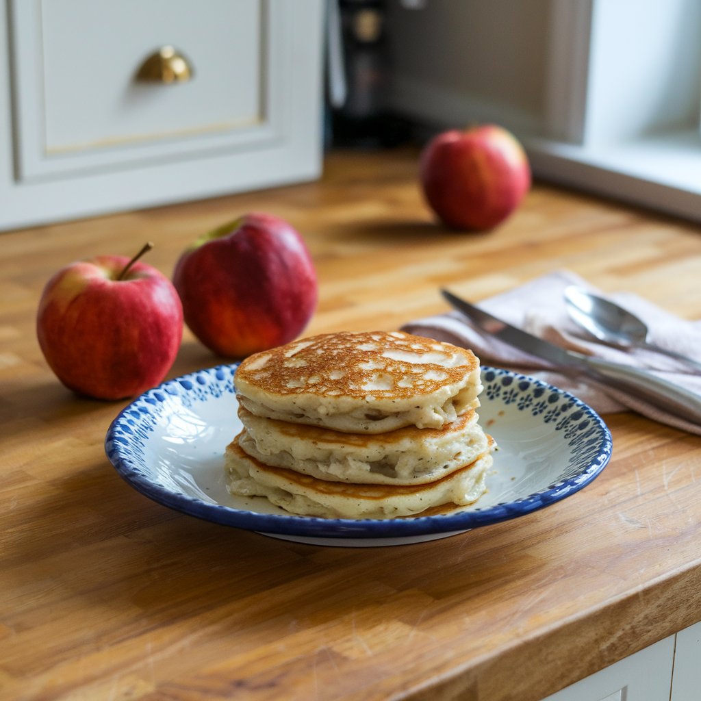 Apple Stuffed Cottage Cheese Pancakes