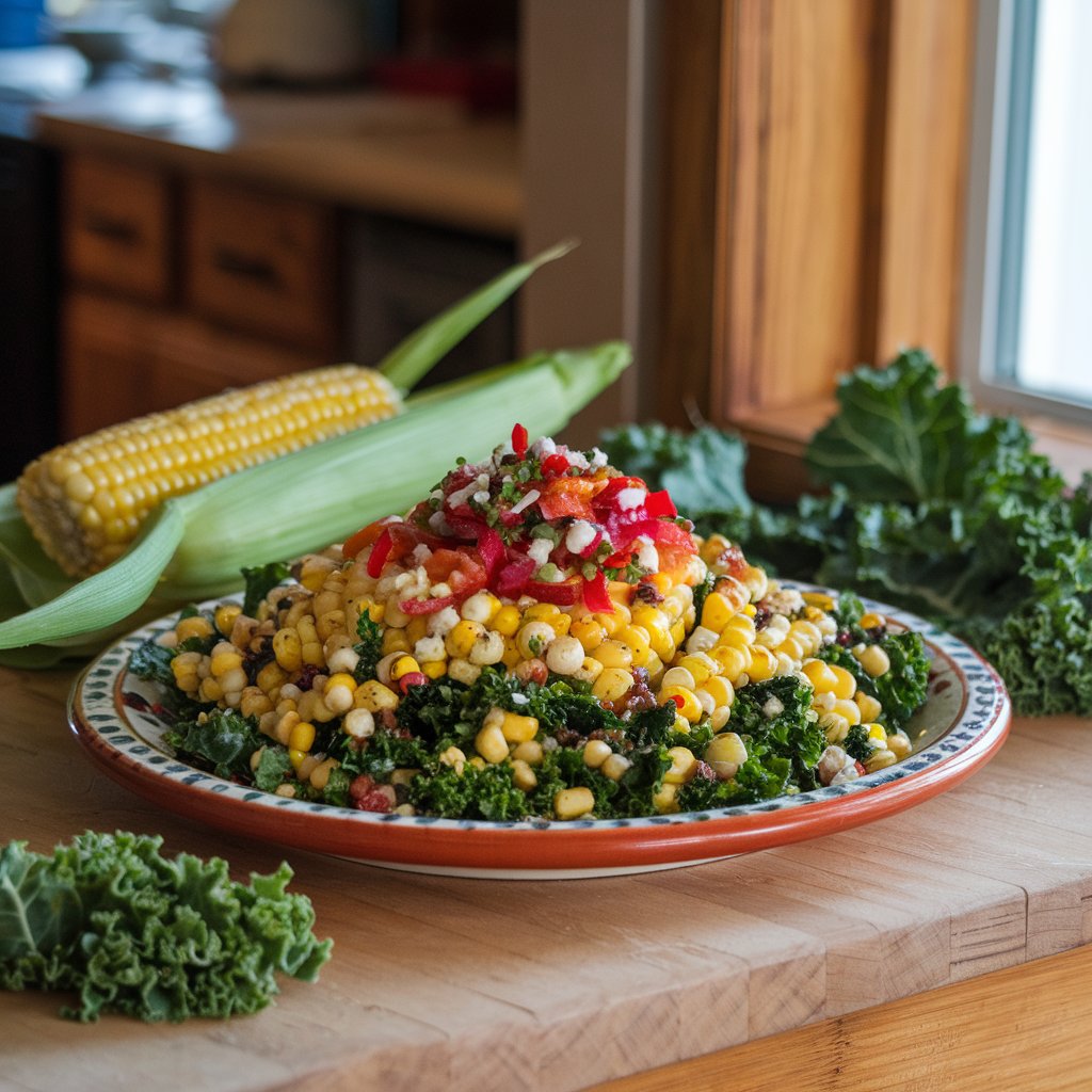 Mexican Street Corn Kale Salad