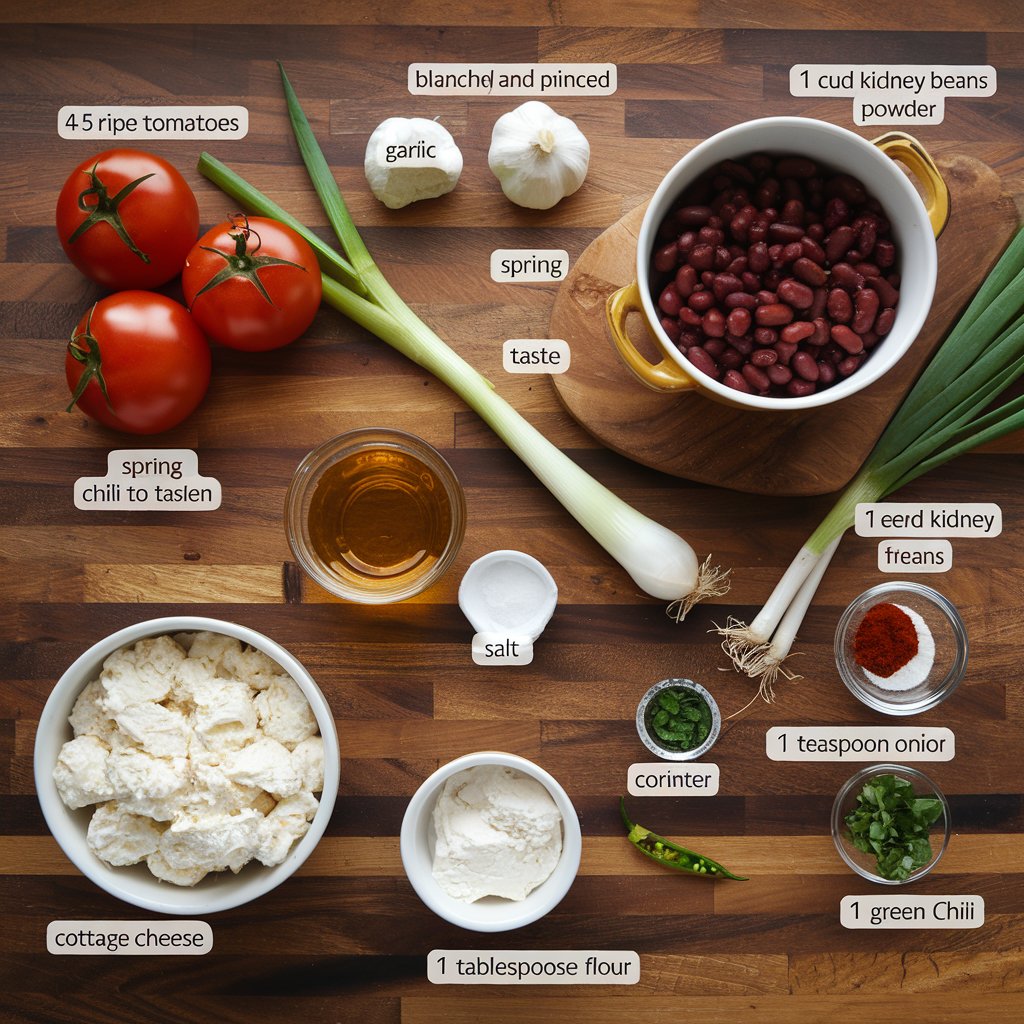 Cottage Cheese Tomato Soup ingredients