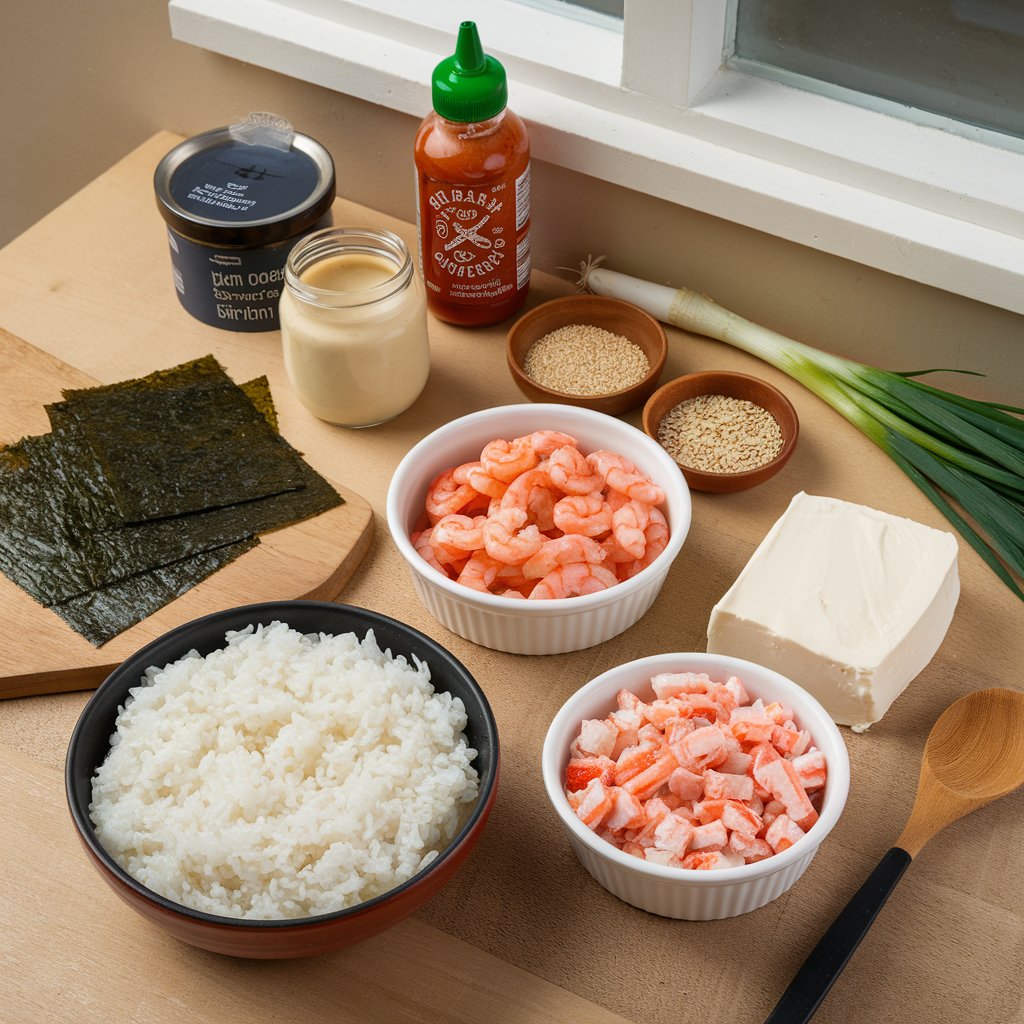 Tiktok Sushi Bake Cups ingredients