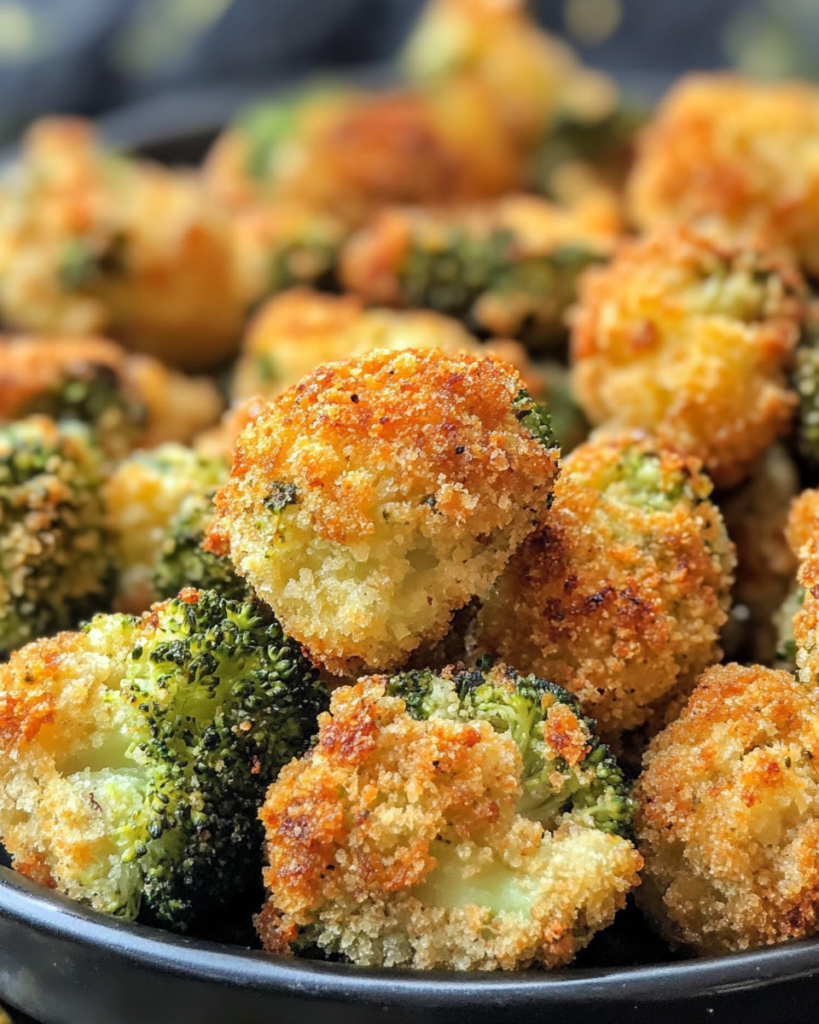 Air Fryer Garlic Parmesan Broccoli Bites