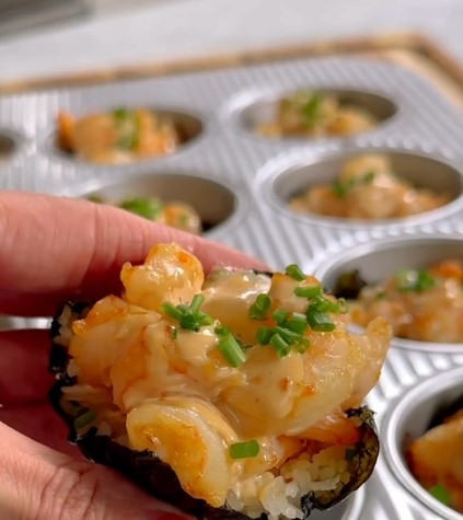 Tiktok Sushi Bake Cups viral recipe