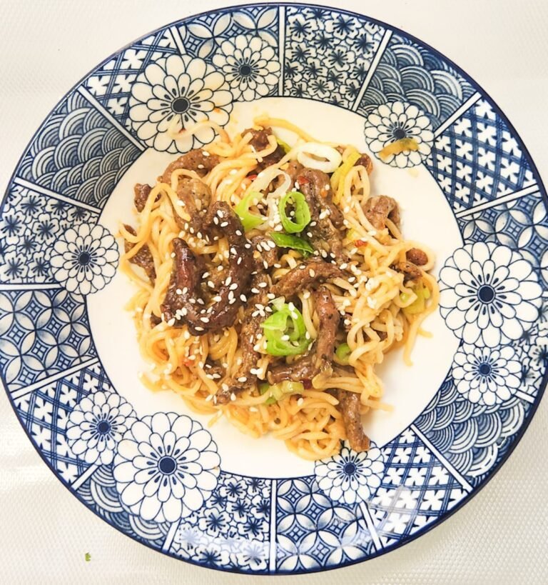 Mongolian Beef Stir-Fry with Ramen Recipe