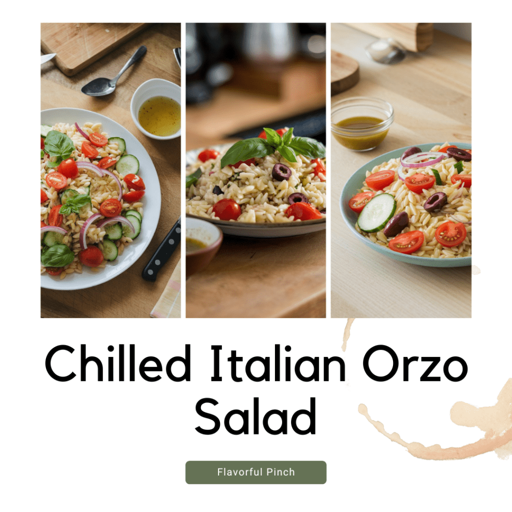 Chilled Italian Orzo Salad recipe