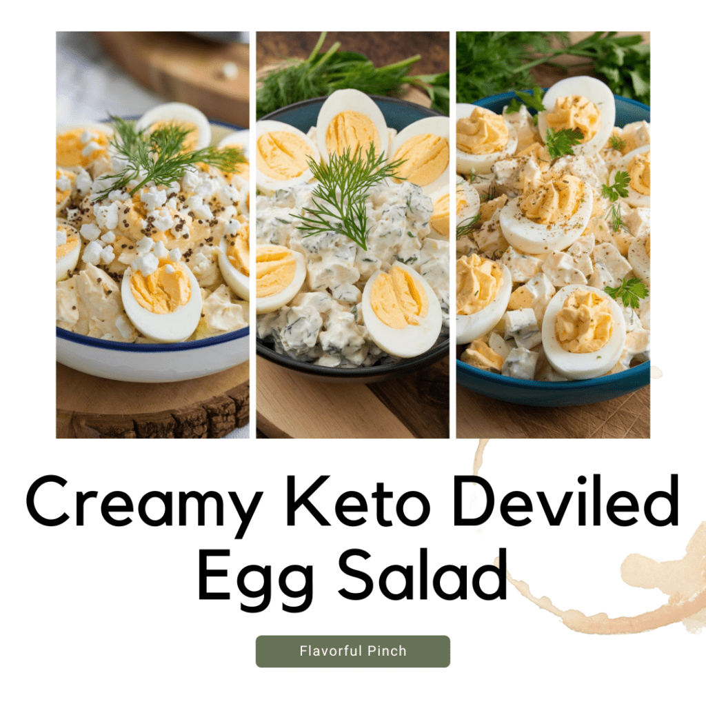 Creamy Keto Deviled Egg Salad recipe