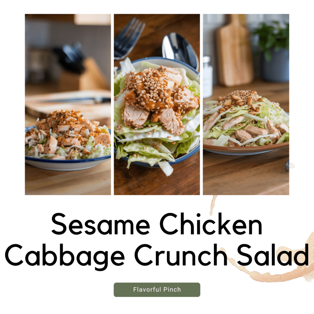 Sesame Chicken Cabbage Crunch Salad recipe