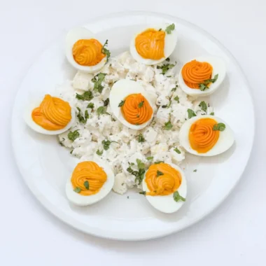 Creamy Keto Deviled Egg Salad With Cottage Cheese