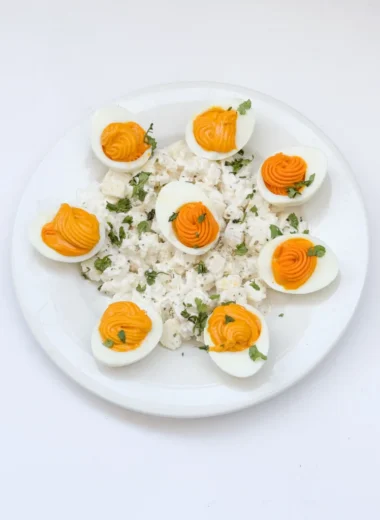 Creamy Keto Deviled Egg Salad With Cottage Cheese