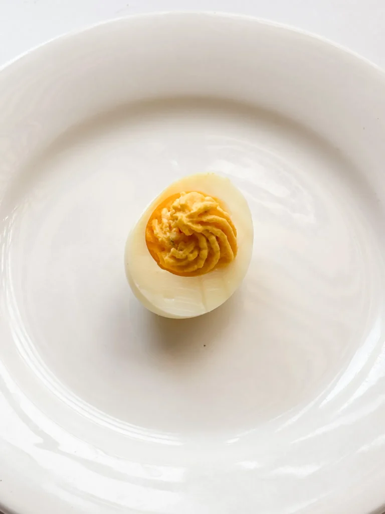 Creamy egg filling.