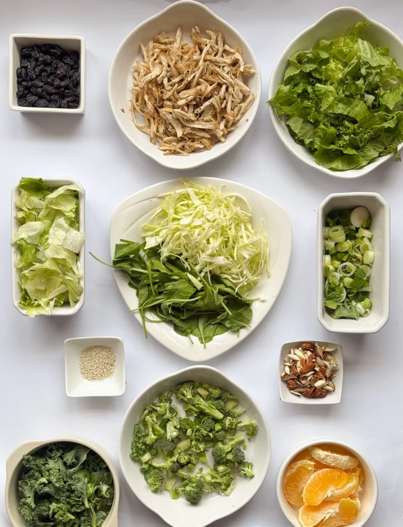 Solid ingredients of the recipe.