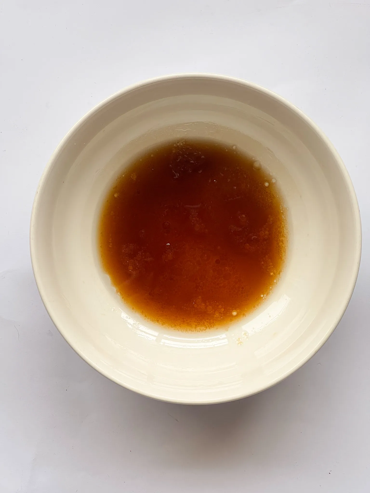 The tangy dressing for the salad.