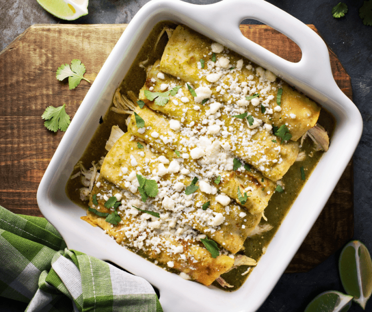 White Chicken Enchiladas