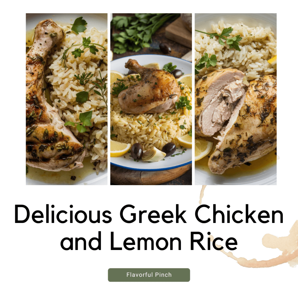 Greek Chicken and Lemon Rice recipe