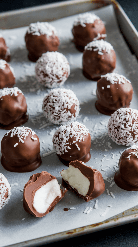 No Bake Coconut cream cheese balls