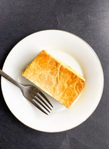 vanilla custard cream square