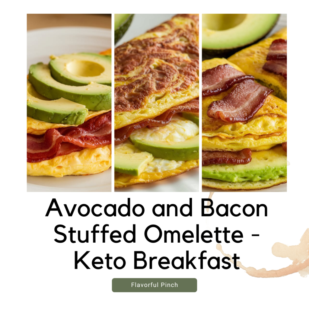 Collage of the omelette.