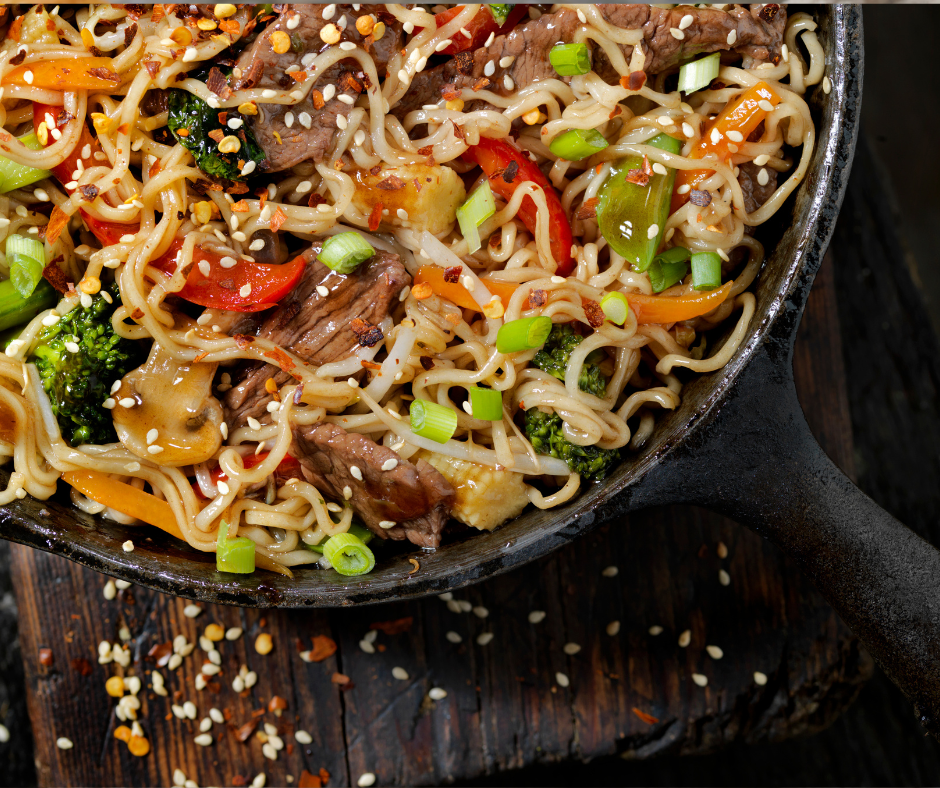 Mongolian Beef Stir-Fry with Ramen Recipe