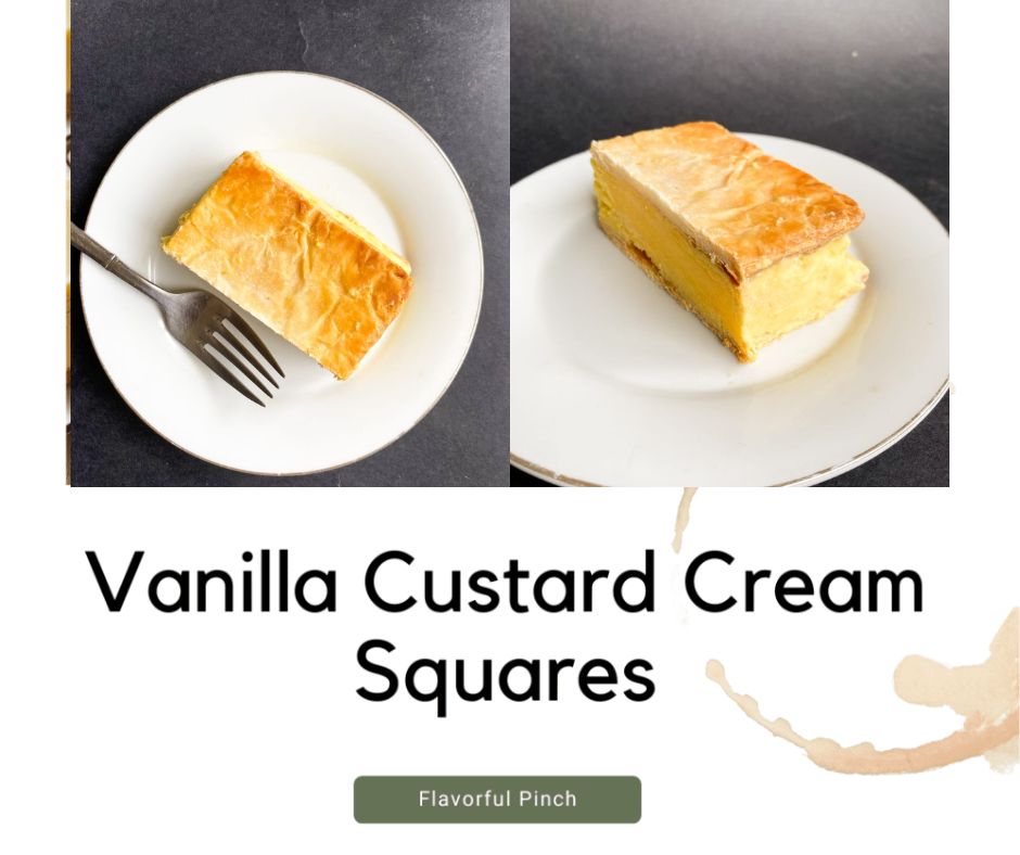 Vanilla Custard Cream Squares