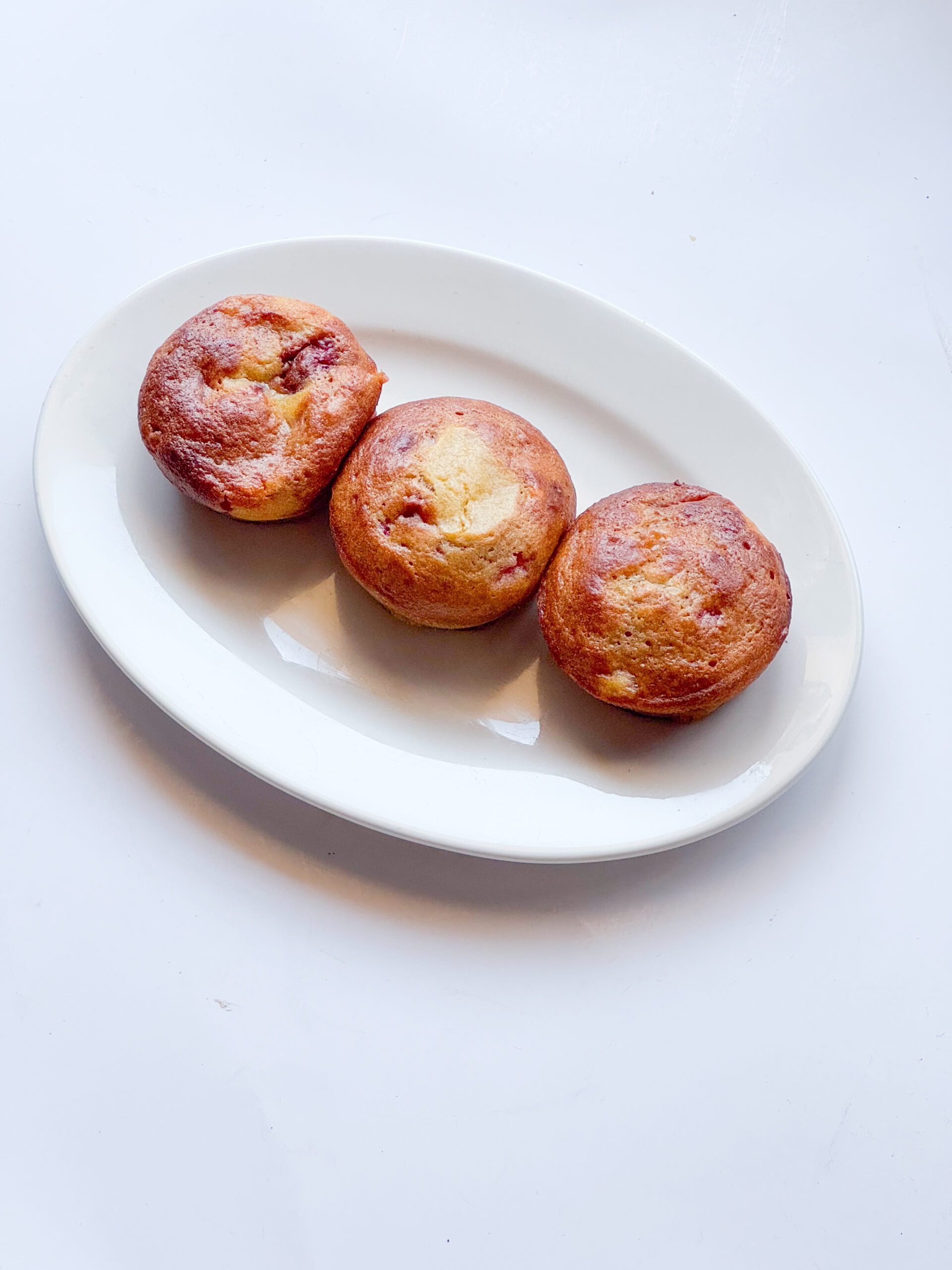 cottage cheese strawberry muffins