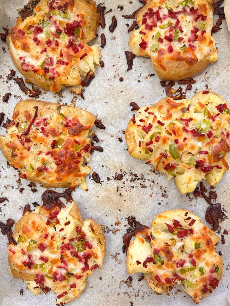 Jalapeño Popper Smashed Potatoes