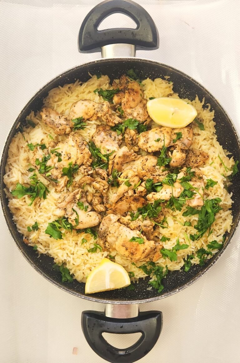 Greek Chicken and Lemon Rice