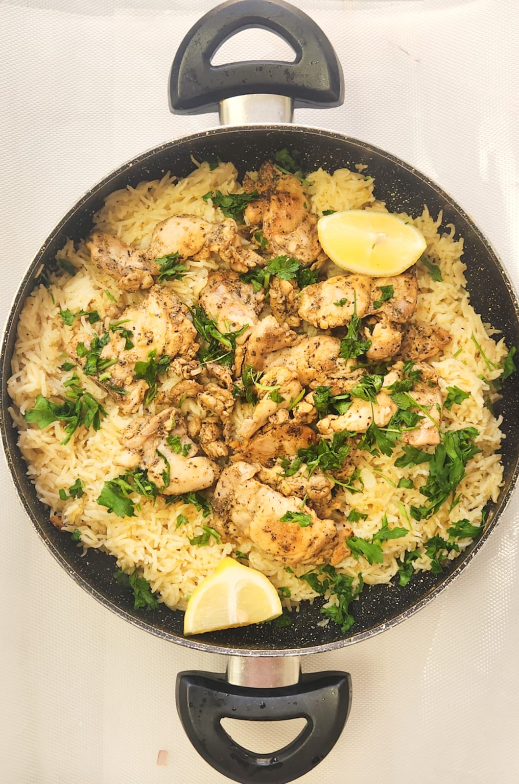 Greek Chicken and Lemon Rice
