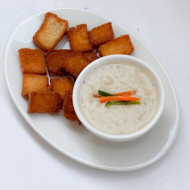 serve creamy potato soup