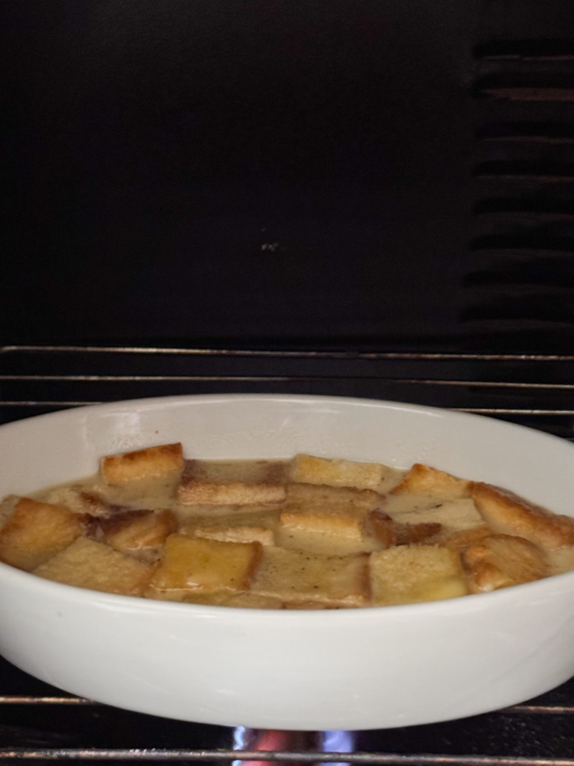 bake the bread pudding