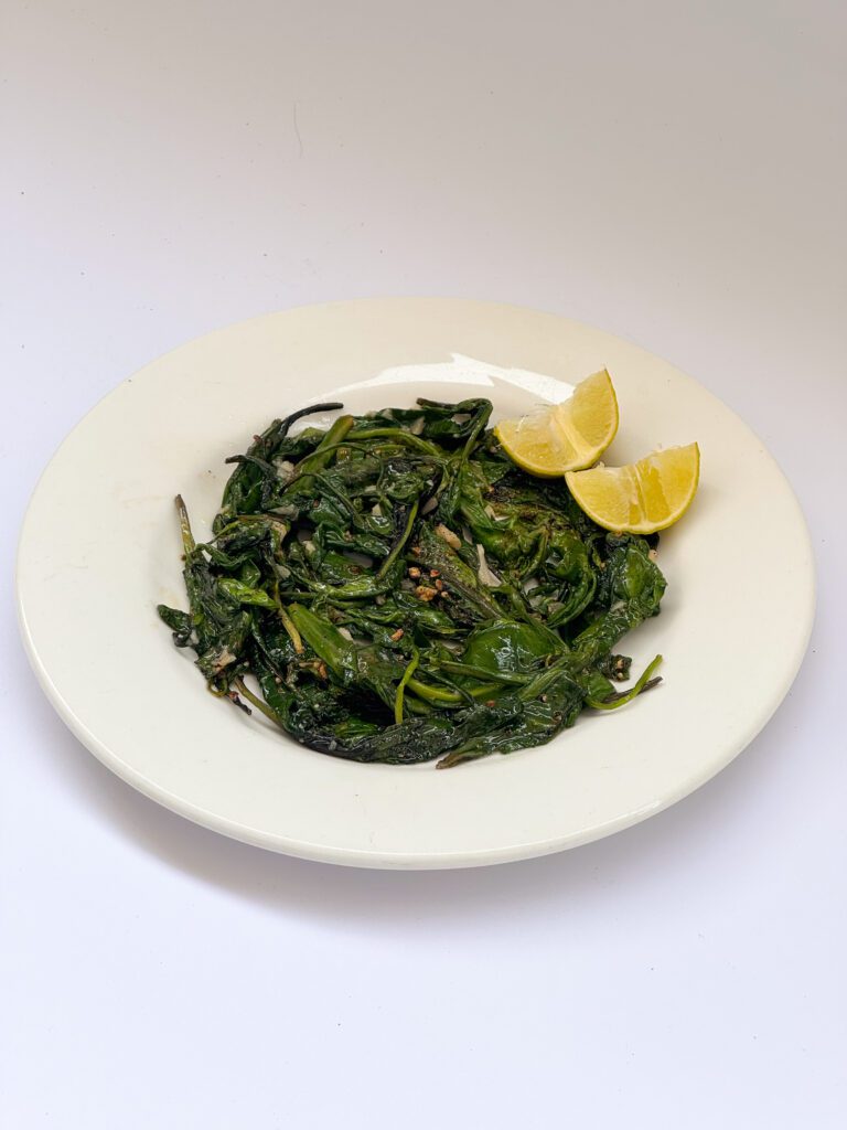 garlic butter sauteed spinach recipe