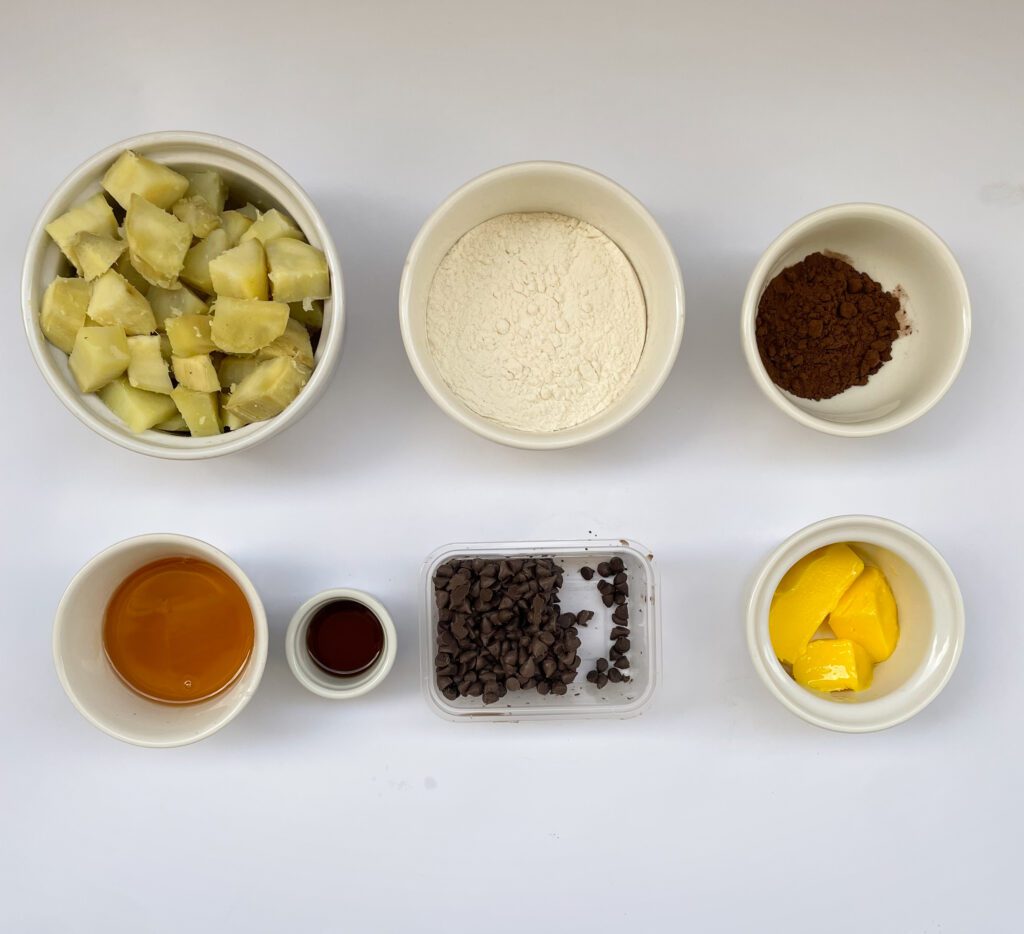 sweet potato brownies ingredients