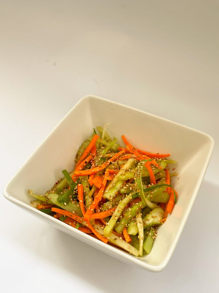 korean carrot cucumber salad