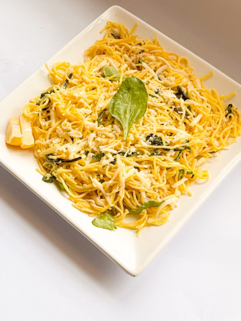garlic butter spinach pasta recipe