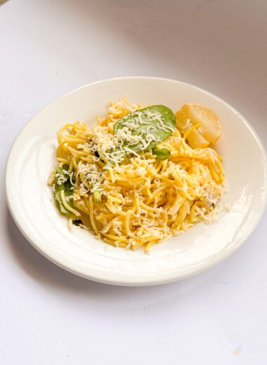 garlic butter spinach pasta recipe