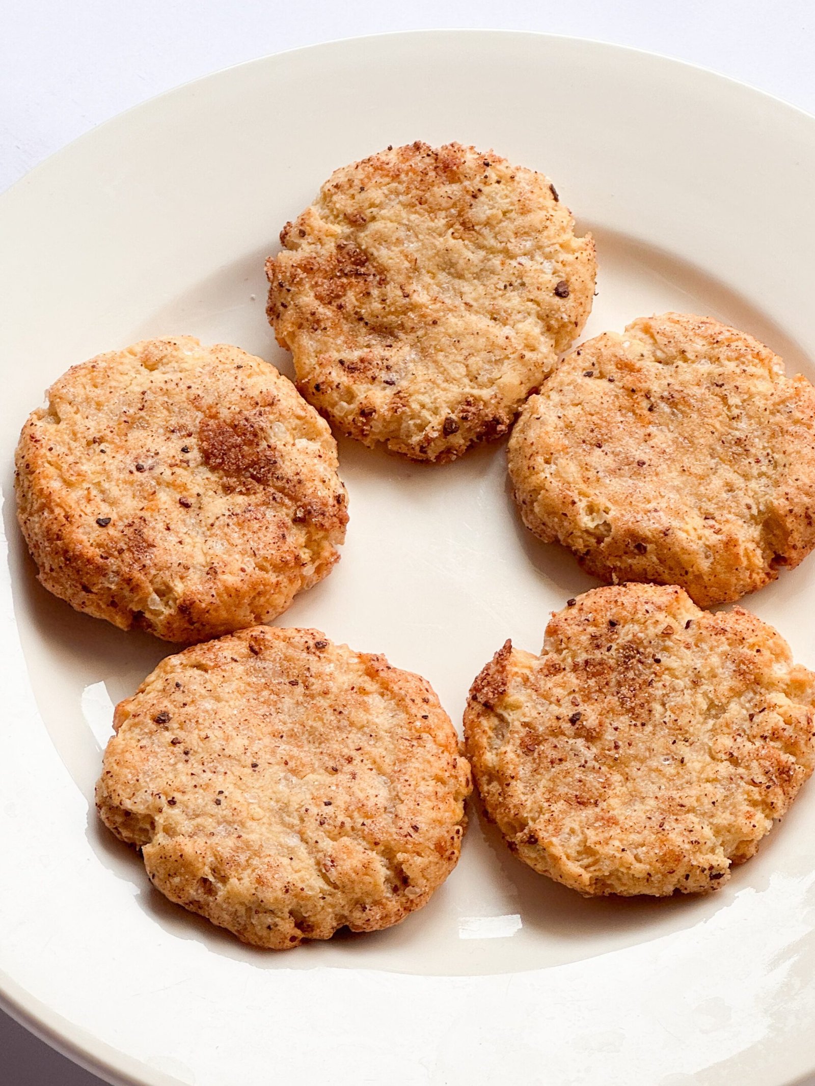 banana snickerdoodles recipe closeup