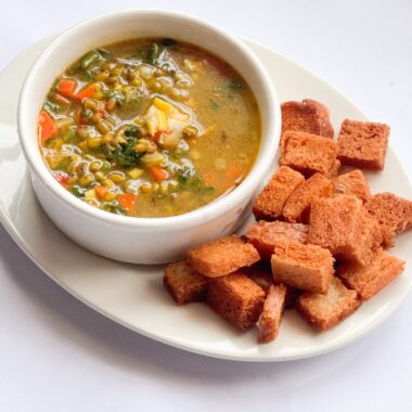 Green lentil soup recipe