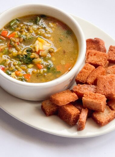 Green lentil soup recipe