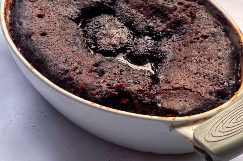 Microwave Chocolate Pudding Cake