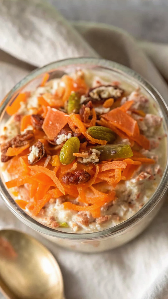 Carrot Cheese Cake Overnight Oats